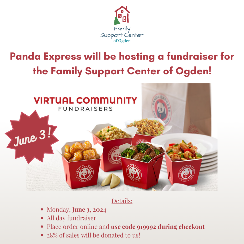 Panda Express Community Fundraiser Family Support Center of Ogde